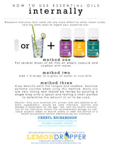 How to use essential oils Internally
